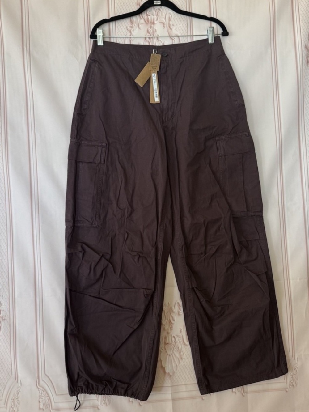 SKIMS Outdoor Woven Cargo Pant Phoenix (Brown) Wide Leg Size XS NWT $128 (BLP)